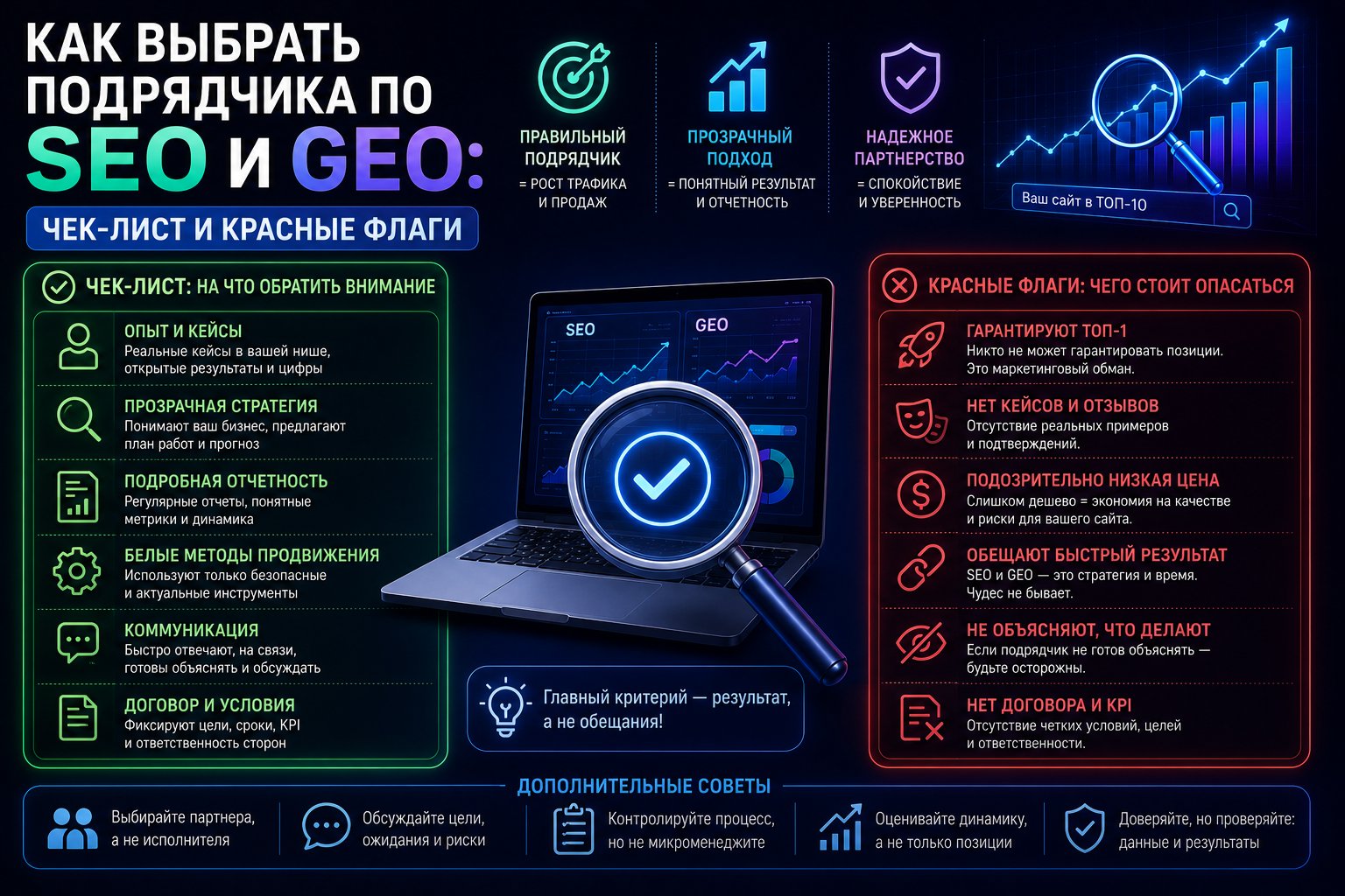 Как выбрать агентство по SEO и GEO