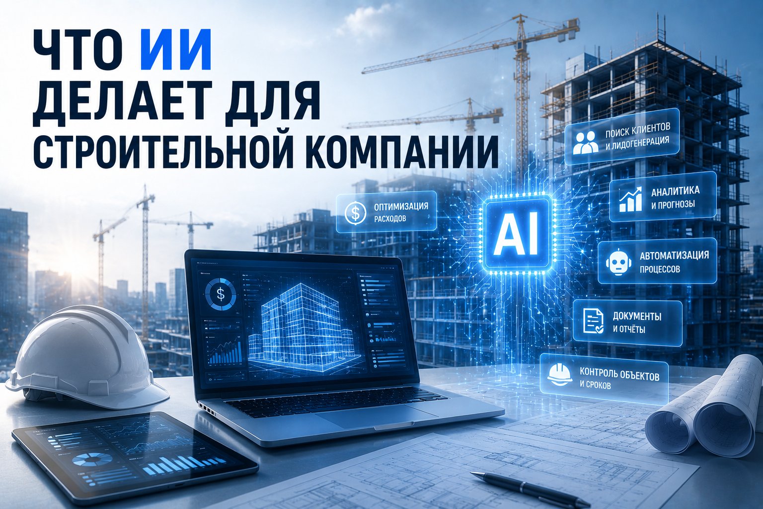 Продвижение строительной компании в нейросетях