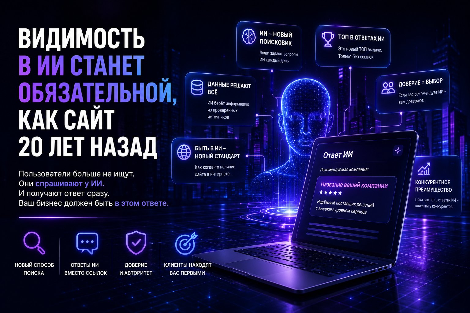 Видимость в ИИ станет обязательной, как сайт 20 лет назад